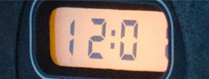 Digital clock display